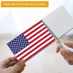 tonhui 4Pcs 12" X 4" Bumper Sticker Magnets, Flexible Magnetic Bumper Sticker Sheet with Self Adhesive, Turn Any Decal Into a Magnet