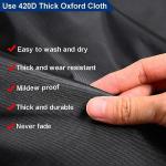 Aebitsry Tire Covers for RV Wheel, (4 Pack) Waterproof Oxford Sun UV Protector for Trailer, Camper, Motorhome, Universal Fits 24" to 32" Car Tire Diameter (Black, 24-26)