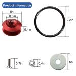 Mejiao Bumper Quick Release Kit Red 12pc Bumper Holder Quick Release Bumper it Can be Applied to Front and Rear Bumpers,Trunks,Fenders,Hatches,Hoods,Etc.