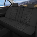 AOKAOK 3D Air-Mesh Car Seat Covers Full Set, Breathable and Split Bench Compatible Seat Covers for Cars, Universal Car Interior Covers for Most Cars Sedan Truck SUV(Black)