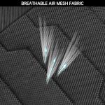 AOKAOK 3D Air-Mesh Car Seat Covers Full Set, Breathable and Split Bench Compatible Seat Covers for Cars, Universal Car Interior Covers for Most Cars Sedan Truck SUV(Black)