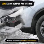 Nilight Hitch Step with 2" Hitch Receiver Rear Bumper Guard Protector 11.9 Inch with 5/8” Hitch Pin Clip Upgraded Textured Black Anti Slip Hitch Step Bar for Pickup Truck Car SUV