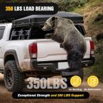 Nilight Hitch Step with 2" Hitch Receiver Rear Bumper Guard Protector 11.9 Inch with 5/8” Hitch Pin Clip Upgraded Textured Black Anti Slip Hitch Step Bar for Pickup Truck Car SUV