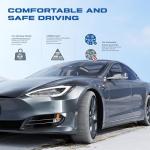 Snow Socks for Tires, Winter Traction Alternative to Snow Chains, Emergency Anti-Slip Tire Covers for Cars/SUVs/Trucks, Reusable, Certified Snow Traction Device for Ice & Snow Driving.(Red -M)