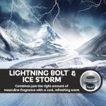 Refresh Your Car Gel Can Air Freshener, (Lightning Bolt/Ice Storm Scent, 5 oz)