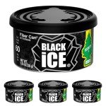 LITTLE TREES Black Ice Car Air Freshener Pack