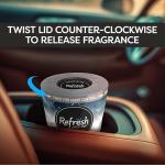 Refresh Your Car Gel Can Air Freshener, (Lightning Bolt/Ice Storm Scent, 5 oz)