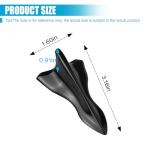 UHANBUT 10PCS Car Diffuser Shark Fin Set, Mini Fashion Self-Adhesive Air Vortex Generator Shark Fin Antenna Kit, Car Exterior Decoration Accessories for Bumper Roof Tail Wing Spoiler (Black)
