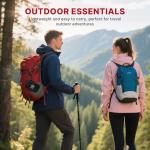 315 Piece Emergency Kit – Waterproof Hard Shell EVA First Aid Kit for Home, Car, Camping, Hiking, Travel, Office & Outdoor Emergencies(Black/White)