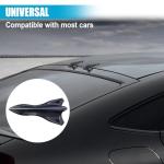 UHANBUT 10PCS Car Diffuser Shark Fin Set, Mini Fashion Self-Adhesive Air Vortex Generator Shark Fin Antenna Kit, Car Exterior Decoration Accessories for Bumper Roof Tail Wing Spoiler (Black)