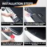 SINGARO Car Rear Bumper Protector, 41.5inch x3.6inch Car/SUV/Trunk Universal Rubber Anti-Scratch Trunk Exterior Accessories