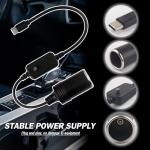 Adjustable USB to 12V Adapter with 5V/9V/12V/15V/20V Output,65W PD3.0 USB to Cigarette Lighter Adapter,Cigarette Lighter to USBs Adapters Car Accessories for LED Strips GPS Devices