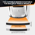 SINGARO Car Rear Bumper Protector, 41.5inch x3.6inch Car/SUV/Trunk Universal Rubber Anti-Scratch Trunk Exterior Accessories