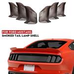 RT-TCZ Tail Light Lamp Cover Guard Trim Frame Bezels Decoration Accessories for Ford Mustang 2018 2019 2020 2021(Black)