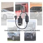 IHOTDER 1.2Ft USB to Cigarette Lighter Adapter,12V Cigarette Lighter Socket for Driving Recorder,GPS,Dash Camera,Perfect USB to Cigarette Lighter Plug Car Accessories