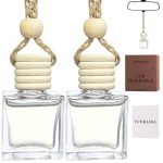 Unisex Amber Sandalwood Car Air Freshener Hanging