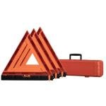 YuBoQi(3PK) Reflective Warning Road Safety Triangle Kit ROAD Emergency Triangle Sign DOT Approved for Truck,LED Road Flares 49 CFR Part 571.125 (FMVSS 125) US