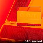 YuBoQi(3PK) Reflective Warning Road Safety Triangle Kit ROAD Emergency Triangle Sign DOT Approved for Truck,LED Road Flares 49 CFR Part 571.125 (FMVSS 125) US