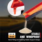 YuBoQi(3PK) Reflective Warning Road Safety Triangle Kit ROAD Emergency Triangle Sign DOT Approved for Truck,LED Road Flares 49 CFR Part 571.125 (FMVSS 125) US