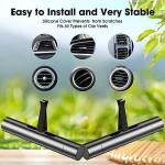 EORRZZY 2 Packs Custom Car Air Freshener Diffuser Vent Clips with 12 Refill Sticks for Cars, Office, Kitchen, Bathroom, Pet Basic Refillable Kit Essential Oil Diffusers Car Accessories for Women Men