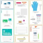 Be Smart Get Prepared First Aid Kit, 303 Piece: Clean, Treat, Protect Minor Cuts, Scrapes. Home, Office, Car, School, Business, Travel, Emergency, Survival, Hunting, Outdoor, Camping, Sports