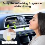 EORRZZY 2 Packs Custom Car Air Freshener Diffuser Vent Clips with 12 Refill Sticks for Cars, Office, Kitchen, Bathroom, Pet Basic Refillable Kit Essential Oil Diffusers Car Accessories for Women Men