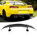 YHoptional Universal GT Wing Rear Spoiler Top High Wing Car Body Kit Exterior Accessories Compatible with Honda Chevy Camaro Corvette Ford Chrysler Toyota BMW Kia Mazda (55"-Carbon Fiber Style)
