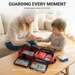 556 Piece Premium Large First Aid Kit, Survival Medical First Aid Bag – Labelled Compartments, Workplace Essential, Home & Sports, Molle Tactical Rip-Away Design, First Responders' Choice for Trauma