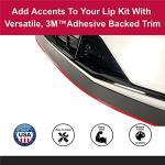 All-Fit Automotive Lip Trim – Universal Fit for Style & Protection – Durable Accent for Splitters, Air Dams, & Spoilers – Easy-to-Install Automotive Exterior Accessories (¼” W x 10’ L, Carbon Fiber)