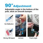 Car Safety Bumper Guard Corner Antenna Pole Parking Driving Assist Pole for New Drivers Adjustable Vehicle Protector for Measuring Distance to Prevent Scratches Collision Hypersonic - Pack of 2