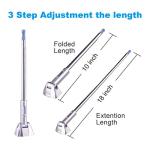 Car Safety Bumper Guard Corner Antenna Pole Parking Driving Assist Pole for New Drivers Adjustable Vehicle Protector for Measuring Distance to Prevent Scratches Collision Hypersonic - Pack of 2