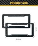UBOG 2 Pack License Pate Frames,License Plate Cover,Carbon Fiber License Plate Frame,Car Accessories Number Plate Frames with Fasteners and Screws,Fit for All America and Canada License Plate