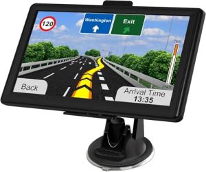 GPS Navigator for Car with 2026 Latest Maps Free Update, 7 Inch Car GPS Navigation System for Truck Commercial Drivers with POI/Zip Search, Voice Turn Guidance, Speedcam Red Light Alerts, 7 Vehicles