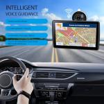 7'' GPS Navigator for Car Truck RV - 2026 North America Maps Free Lifetime Updates, Touchscreen Navigation System, Speed & Red Light Warning, Turn-by-Turn Voice Guidance, for All Cars (Blue)