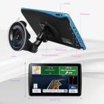 7'' GPS Navigator for Car Truck RV - 2026 North America Maps Free Lifetime Updates, Touchscreen Navigation System, Speed & Red Light Warning, Turn-by-Turn Voice Guidance, for All Cars (Blue)