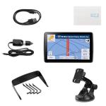 7'' GPS Navigator for Car Truck RV - 2026 North America Maps Free Lifetime Updates, Touchscreen Navigation System, Speed & Red Light Warning, Turn-by-Turn Voice Guidance, for All Cars (Blue)