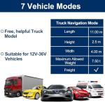 GPS Navigator for Car with 2026 Latest Maps Free Update, 7 Inch Car GPS Navigation System for Truck Commercial Drivers with POI/Zip Search, Voice Turn Guidance, Speedcam Red Light Alerts, 7 Vehicles