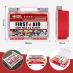 RHINO RESCUE 266 Pieces All-Purpose First Aid Kit, Home & Office Emergency Medical Supplies, Ideal for School, Car, Outdoor, Travel & Camping