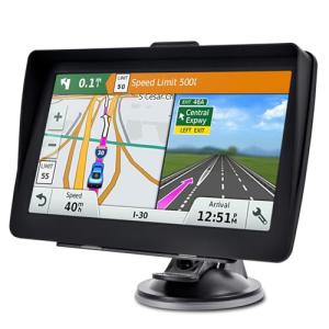 GPS Navigator for Car 2026 Latest 7-Inch Lifetime Free North America Map Updates, Speed Limit Alerts, and Red Light Camera Warnings. Universal GPS Navigation System for Most Vehicles.