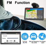 GPS Navigator for Car with 2026 Latest Maps Free Update, 7 Inch Car GPS Navigation System for Truck Commercial Drivers with POI/Zip Search, Voice Turn Guidance, Speedcam Red Light Alerts, 7 Vehicles