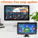 GPS Navigator for Car 2026 Latest 7-Inch Lifetime Free North America Map Updates, Speed Limit Alerts, and Red Light Camera Warnings. Universal GPS Navigation System for Most Vehicles.