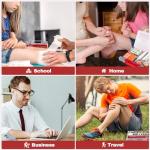 RHINO RESCUE 266 Pieces All-Purpose First Aid Kit, Home & Office Emergency Medical Supplies, Ideal for School, Car, Outdoor, Travel & Camping