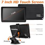 GPS Navigator for Car 2026 Latest 7-Inch Lifetime Free North America Map Updates, Speed Limit Alerts, and Red Light Camera Warnings. Universal GPS Navigation System for Most Vehicles.