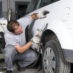 Hiceeden 7 Pcs Heavy Duty Auto Body Repair Kit with Wooden Handles, Auto Body Repair Tools with Hammer Heads and Dolly, Dent Removal Tools Set with Portable Storage Case for Auto Car