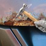 Hiceeden 7 Pcs Heavy Duty Auto Body Repair Kit with Wooden Handles, Auto Body Repair Tools with Hammer Heads and Dolly, Dent Removal Tools Set with Portable Storage Case for Auto Car