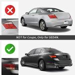 VLAND LED Smoked Tail Lights Compatible For Honda Accord 8th Gen Sedan 2008 2009 2010 2011 2012, 2 PCS, NOT for 2-Dr Coupe