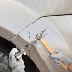 Hiceeden 7 Pcs Heavy Duty Auto Body Repair Kit with Wooden Handles, Auto Body Repair Tools with Hammer Heads and Dolly, Dent Removal Tools Set with Portable Storage Case for Auto Car