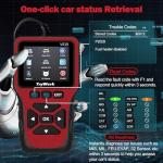 TryWork OBD2 Scanner Diagnostic Tool, Check Engine Code Reader with 35901 DTC Lookup, Mode 6 & 8, I/M Readiness for All OBDII Cars Since 1996 (Red)