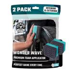 Chemical Guys Wonder Wave Durafoam Tire Shine Applicator Pads - Foam Pads for Applying Tire Dressings, Protectants, Wax, Polish and Car Detailer Products for Trucks and SUVs - 2 Pack