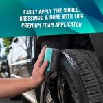 Chemical Guys Wonder Wave Durafoam Tire Shine Applicator Pads - Foam Pads for Applying Tire Dressings, Protectants, Wax, Polish and Car Detailer Products for Trucks and SUVs - 2 Pack